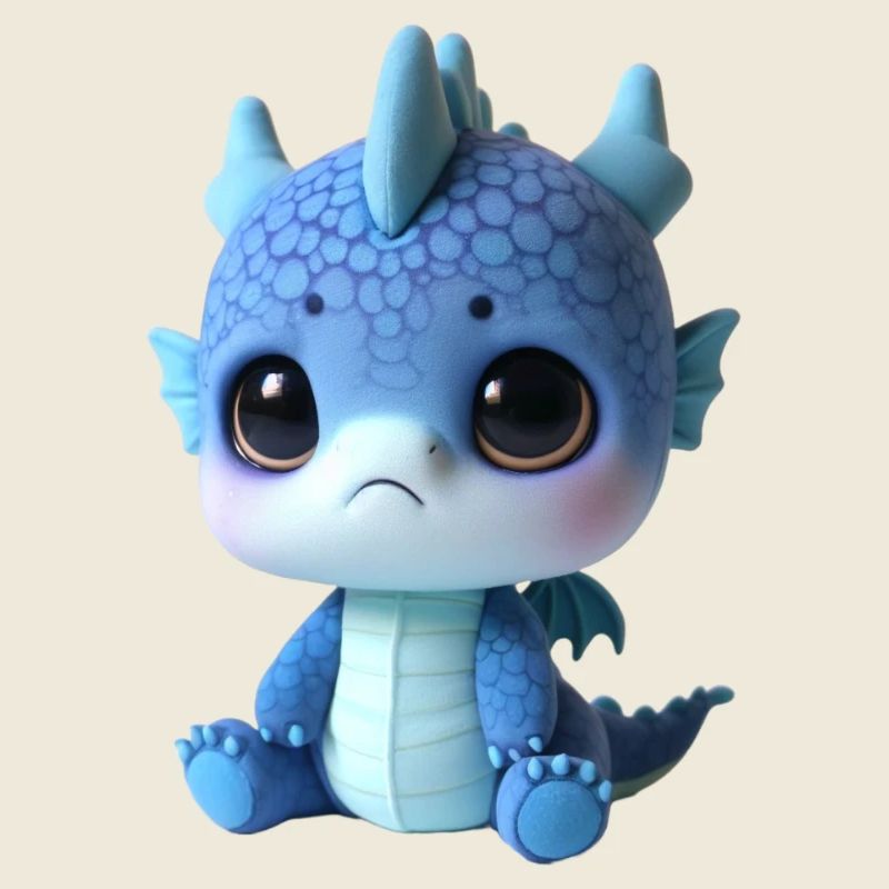 Cute Dragon Plush Charm