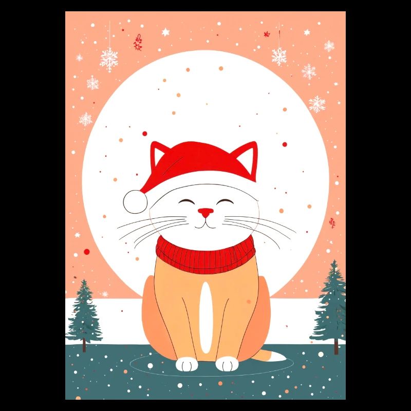 Chat mignon Noël