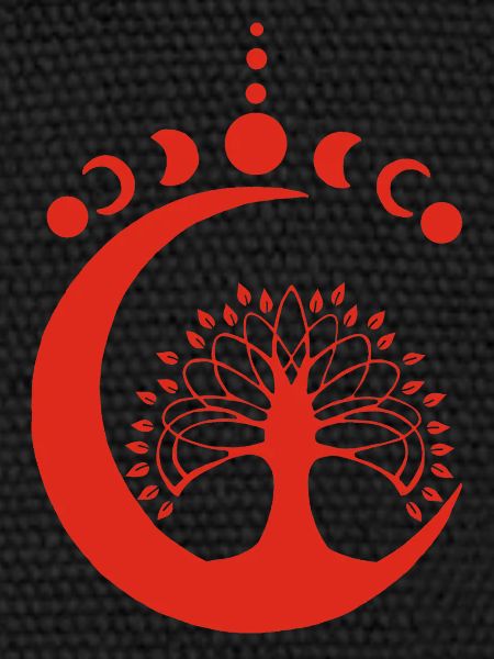 Arbre lunaire rouge