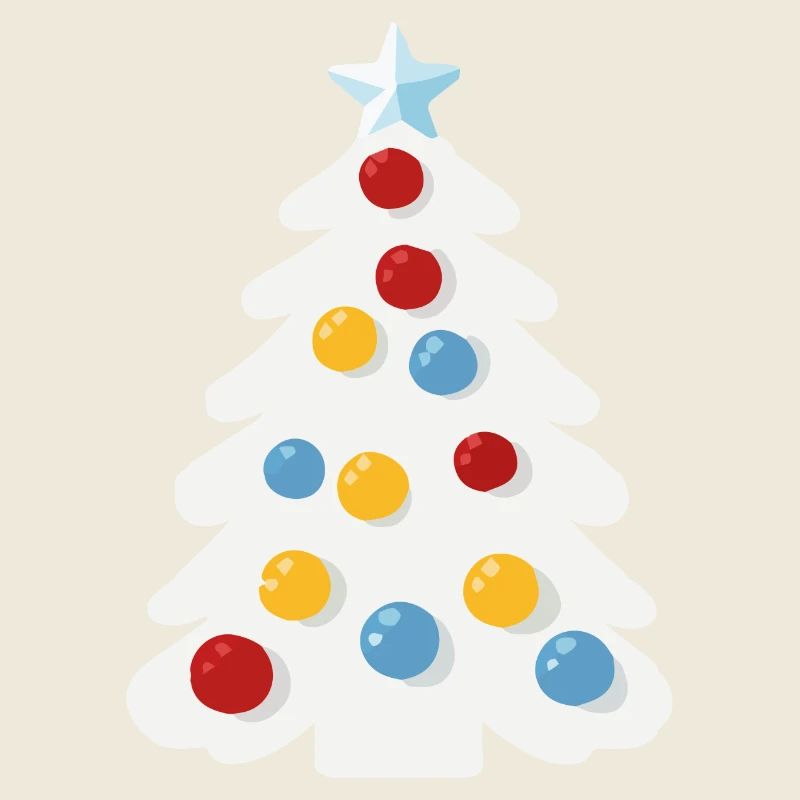 Verschneiter Weihnachtsbaum