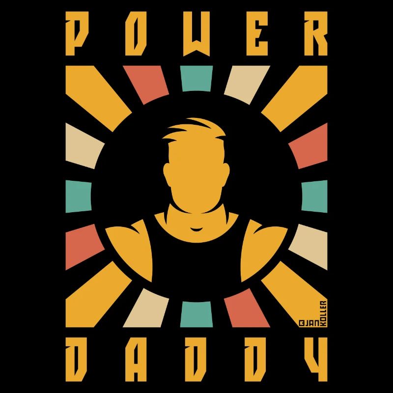 Power Daddy (Dad / Papa / Rays / White)