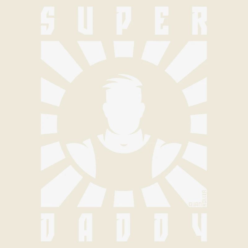 Super Daddy (Dad / Papa / Rays / White)