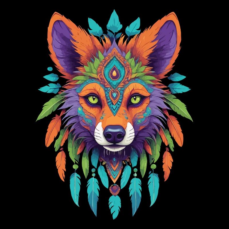 Spirit Jackal Mandala Esoteric Art