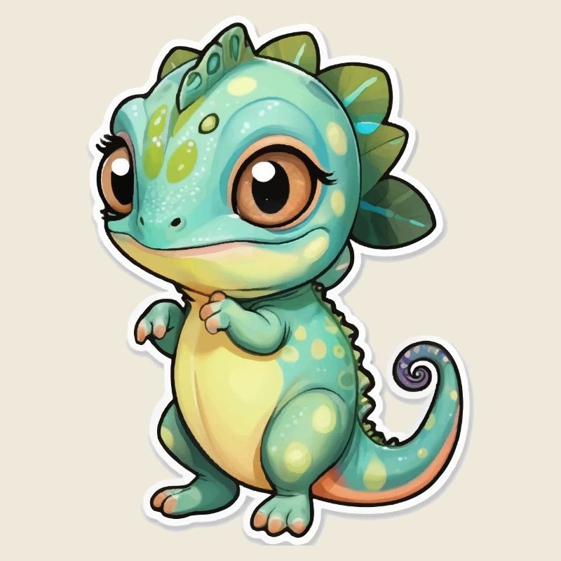Caméléon mignon