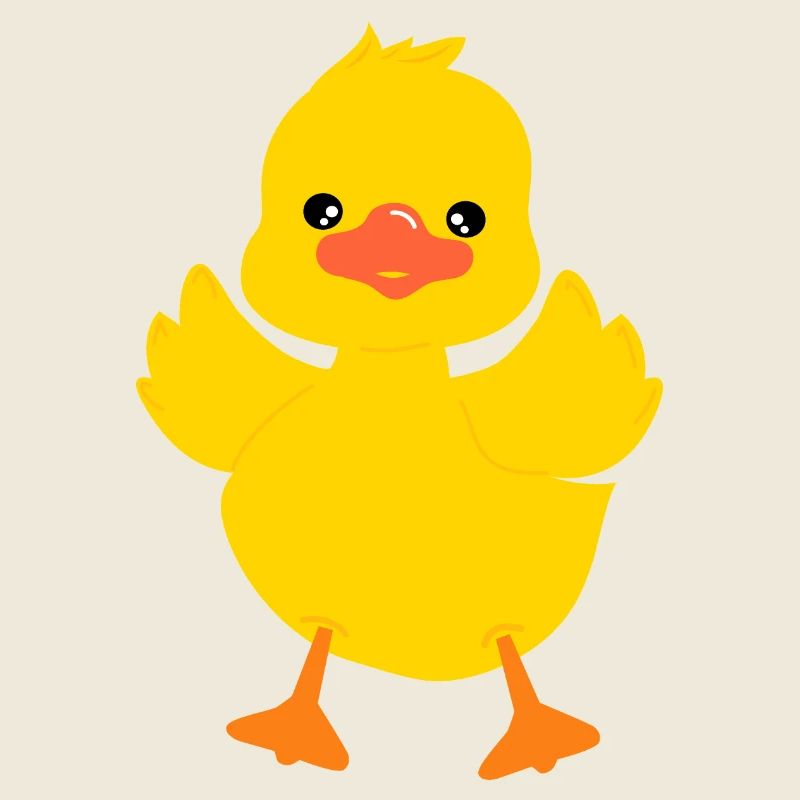 Mignon bébé canard personnage1