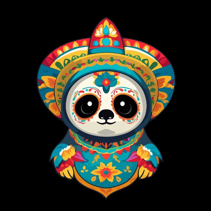 Sloth Iconic Sugar Skull Mexico