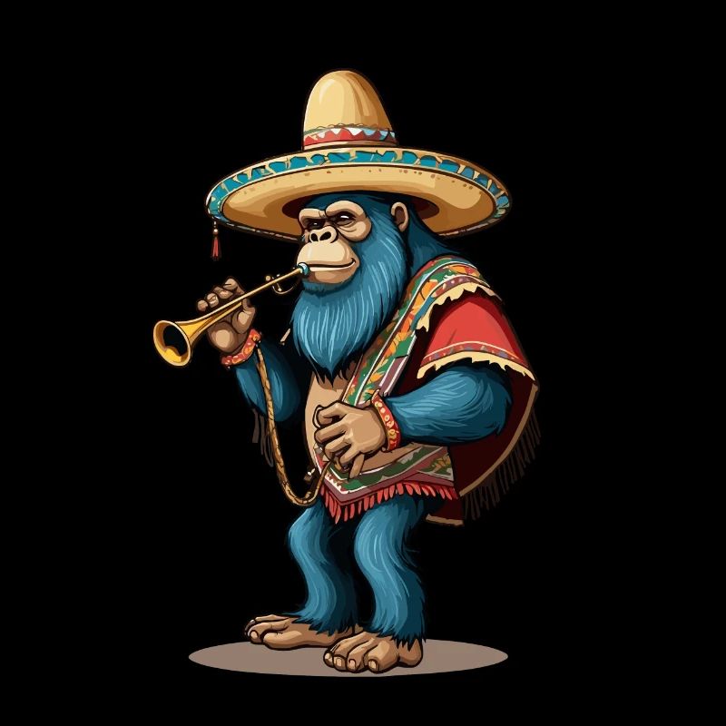 Mexikanischer Bigfoot Sasquatch Cinco De Mayo