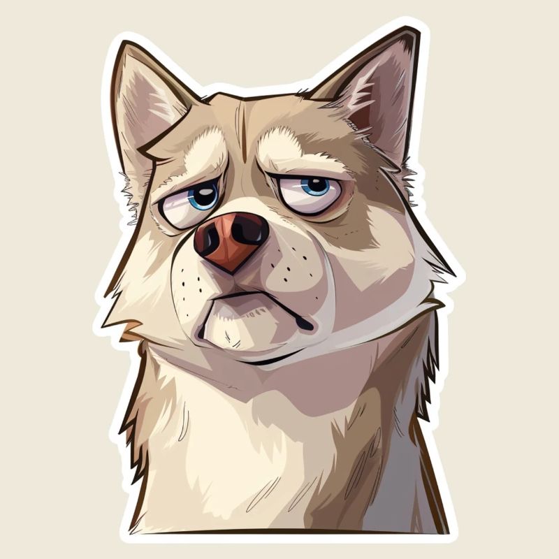 Grumpy the Husky