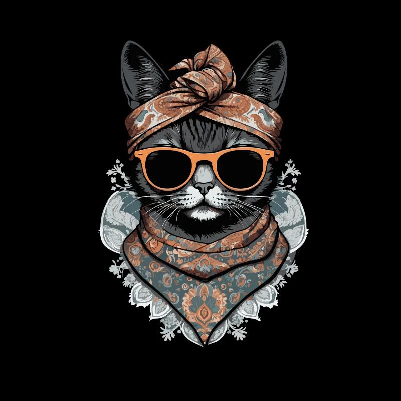 Niedliche Katzenmama Katzenmutter mit Stil