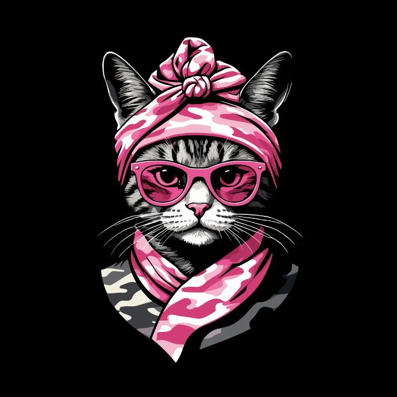 Mignon Chat Maman Cat Amant Maman Style