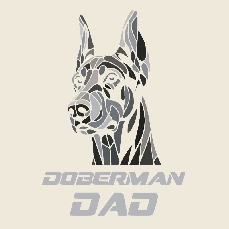 Dobermann Papa Hundekopf