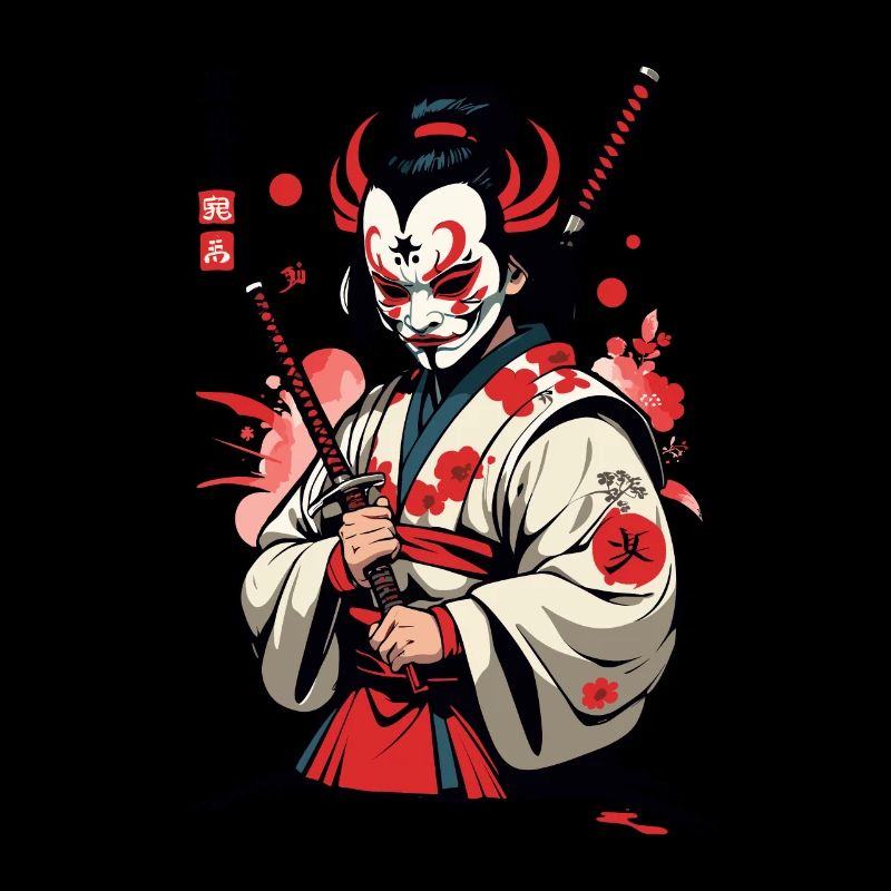 Oni Dämonen Maske Samurai Japanischer Dämon Kultur