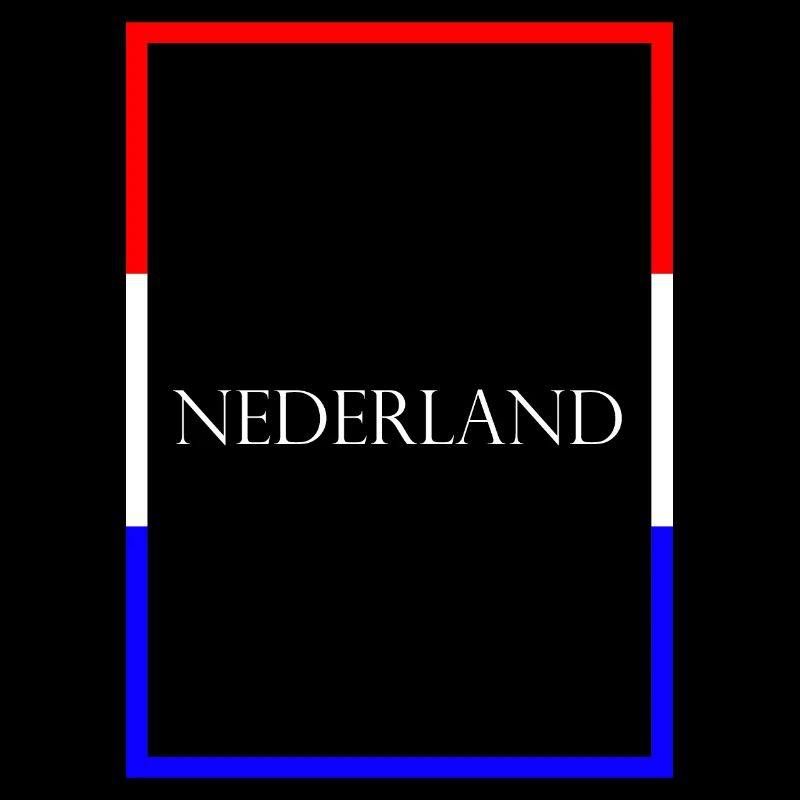 Pays-Bas Neterland, Drapeau de lettrage de déclaration