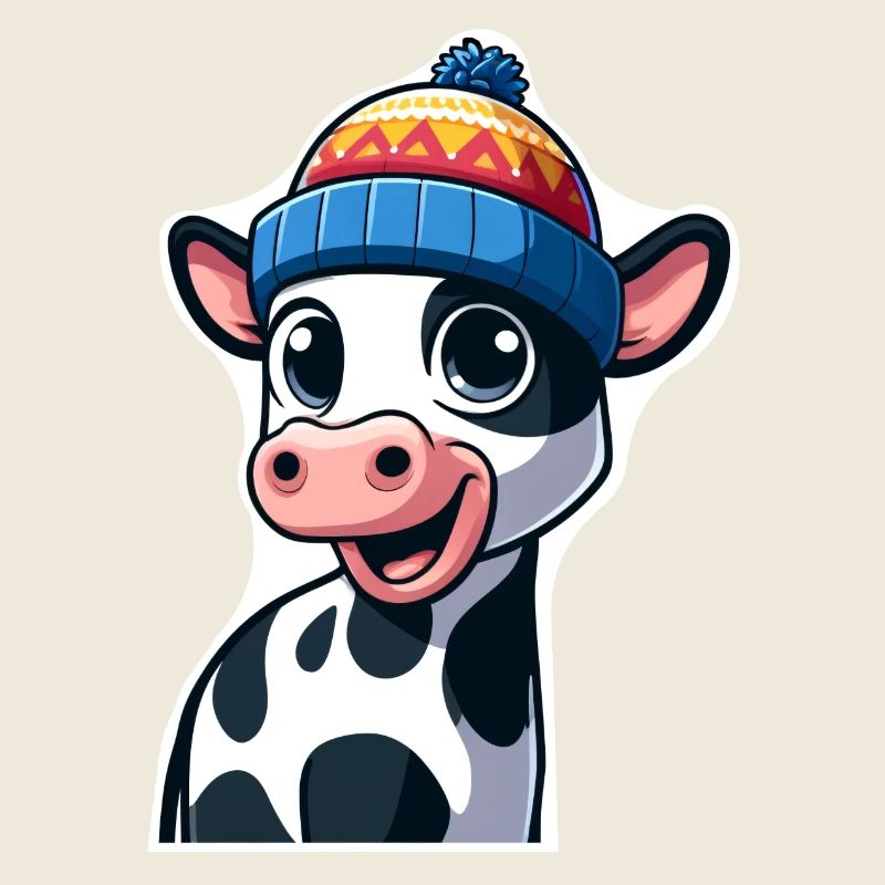 Kälbchen mit Mütze