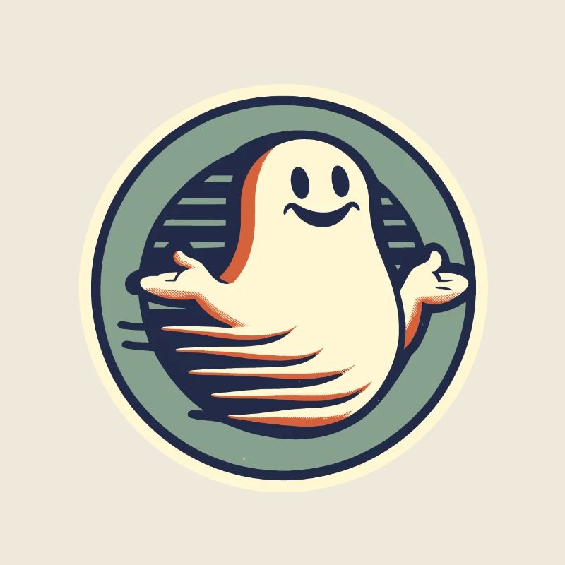 Funny Vintage Ghost Knows Nothing Halloween
