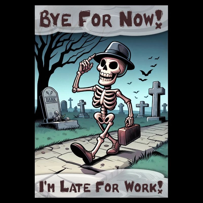 Bye for now! I'm late for work