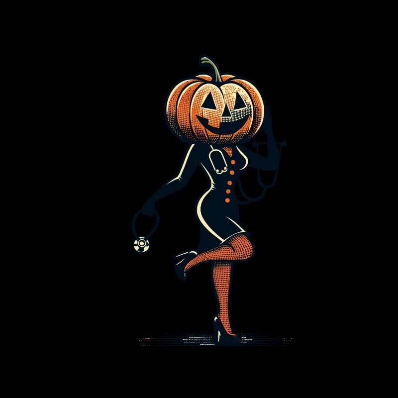 Funny pumpkin nurse geriatric nurse