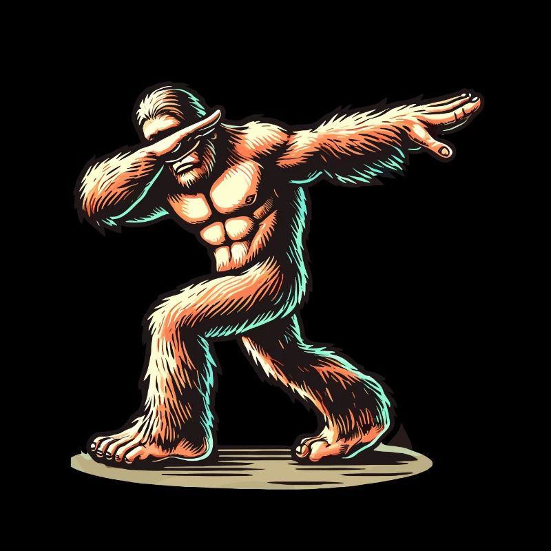 Dabbender Bigfoot Lustiges Dabbing Design