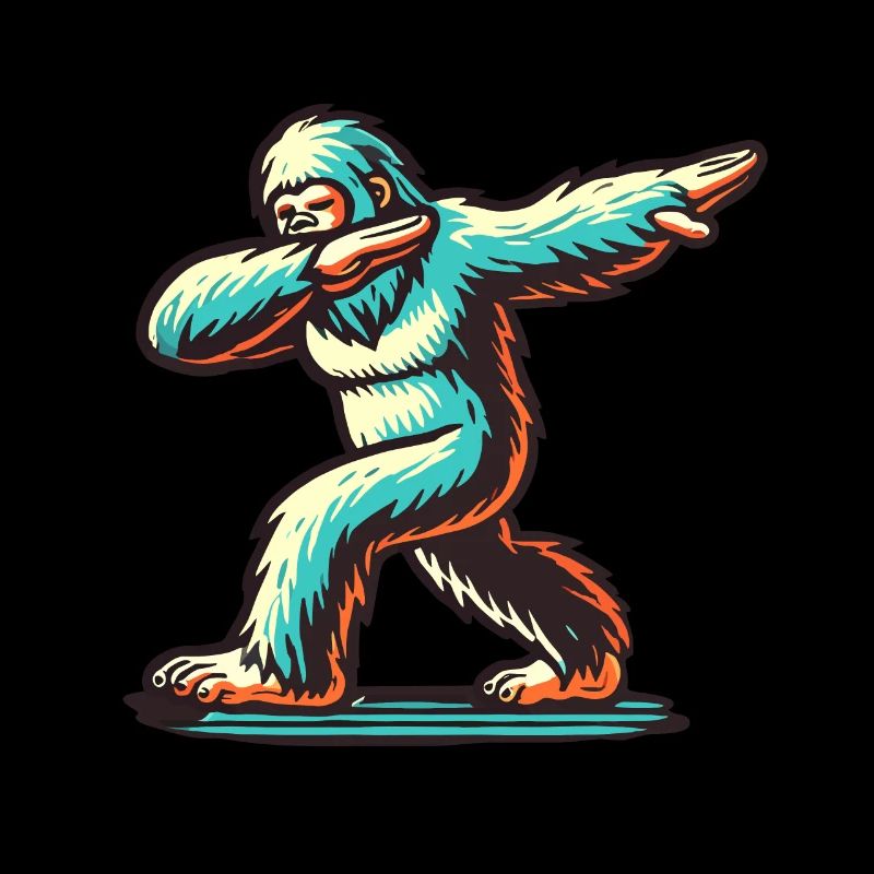 Dabbender Bigfoot Lustiges Dabbing Design