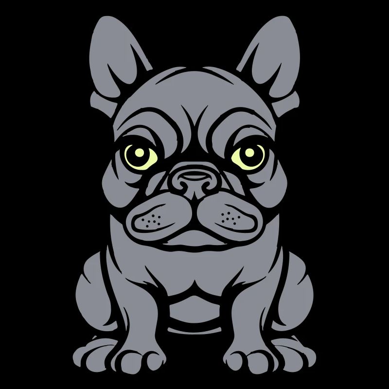 bulldogg hund comic