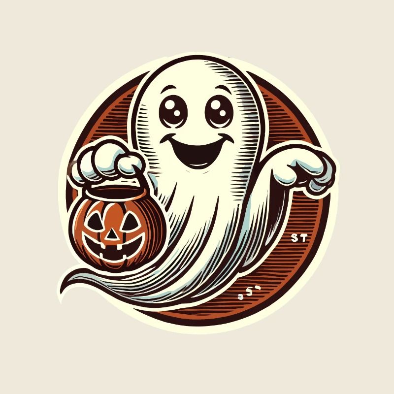 Cute Halloween Ghost Trick Or Treat