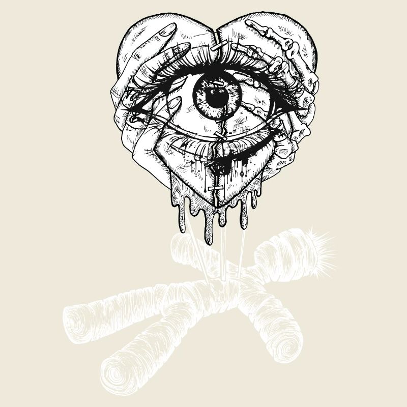 Coeur, œil et poupée