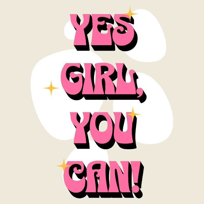 les filles, tu peux ! | Affirmations positives rose