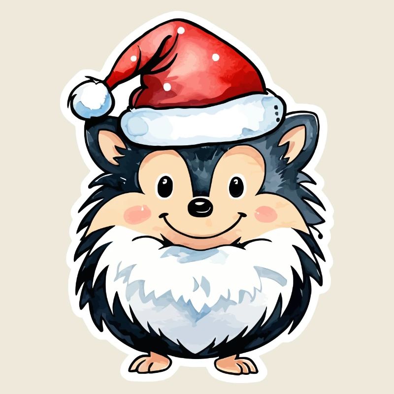 Dessin de Noël hérisson