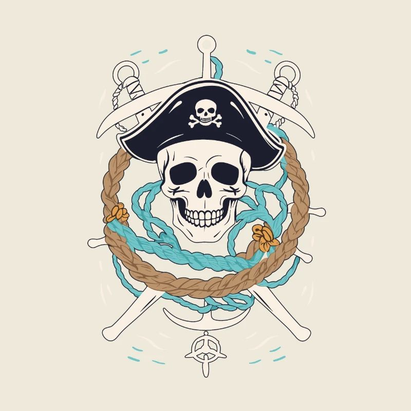 Funny Pirate Outfit Jolly Roger Design