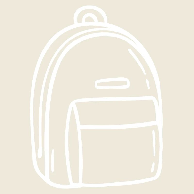 Rucksack Hand gezeichnet