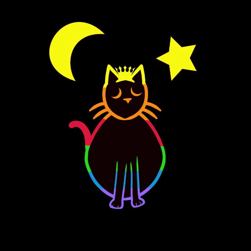LGBT Katze Katzen Kätzchen Regenbogenfahne
