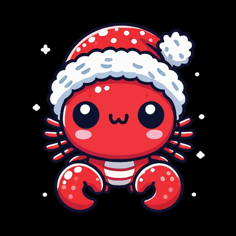 Süßer Weihnachtskrabbe Freude