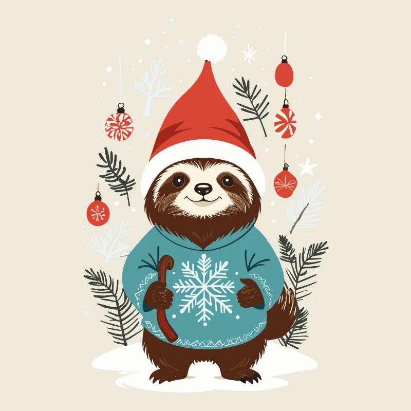 Style paresseux de Noël confortable