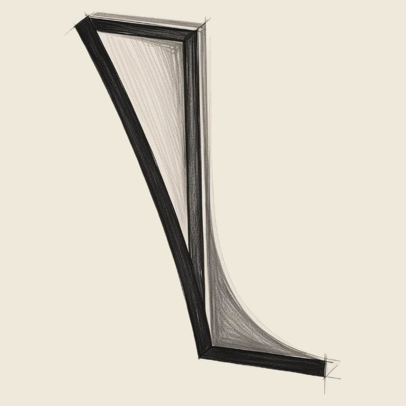 Conception esthétique, dessin au trait, architecture