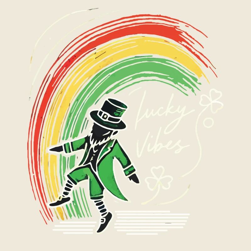 St. Patrick's Day Lucky Vibes Regenbogen