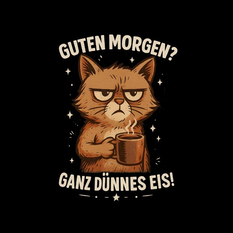 Drôle de chat avec un dicton effronté