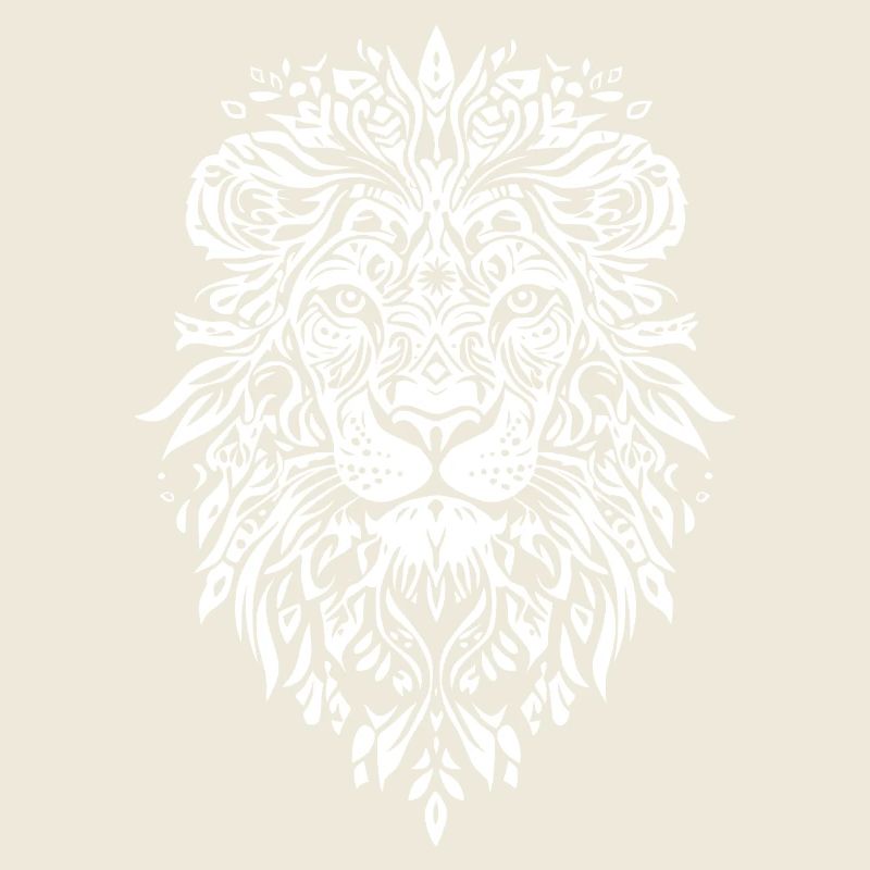 Lion Mandala Face Lion Head Tribal