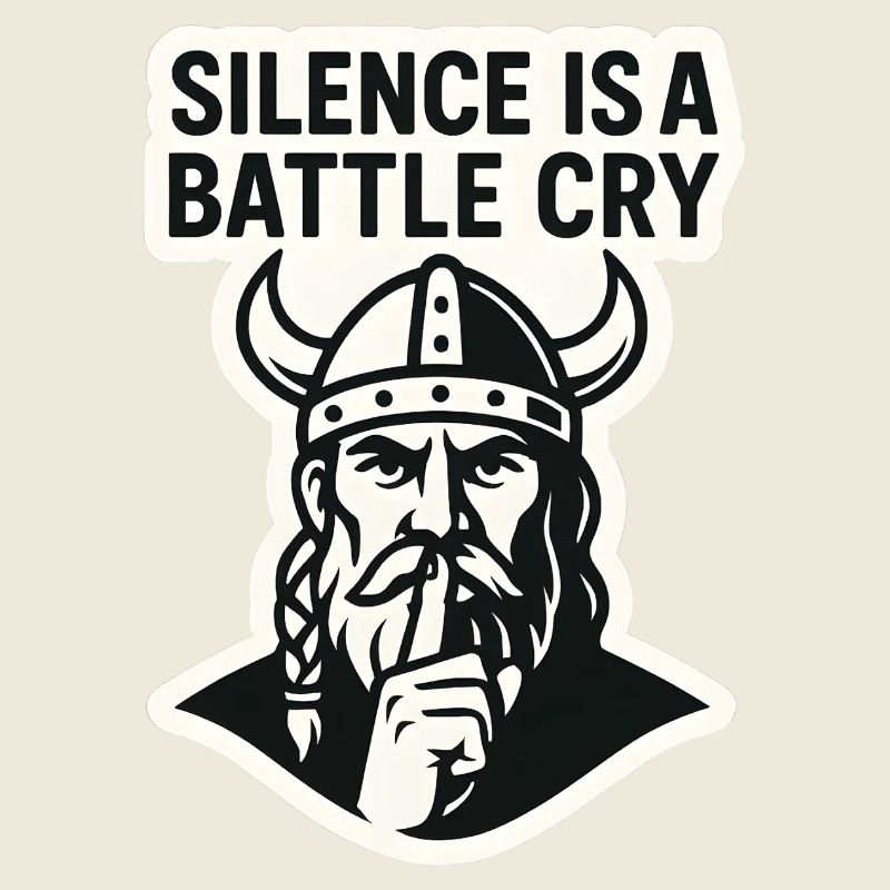 Viking Silence Battle Cry Design