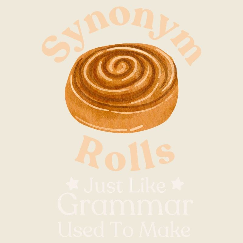 Conception typographique fantaisiste de rouleaux de cannelle
