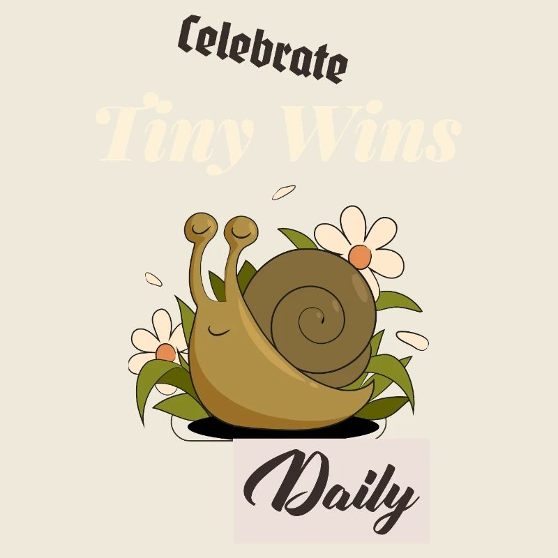 Small Victories Every Day Snail