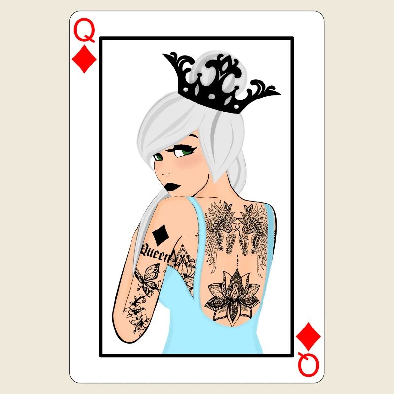 Punk Tile Lady Card