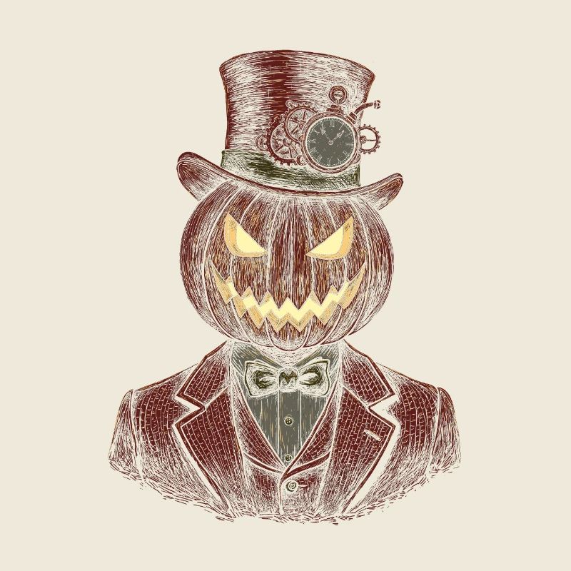 Pumpkin gentleman steampunk