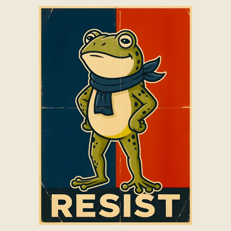 Portland Frog Protest Resist