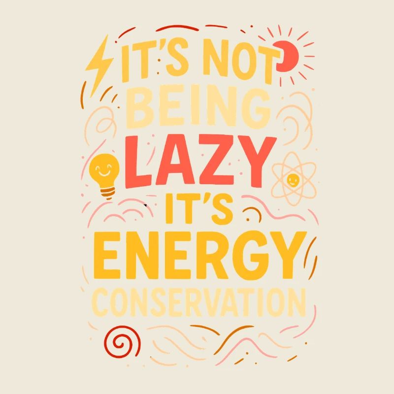 Energy Conservation Not Lazy