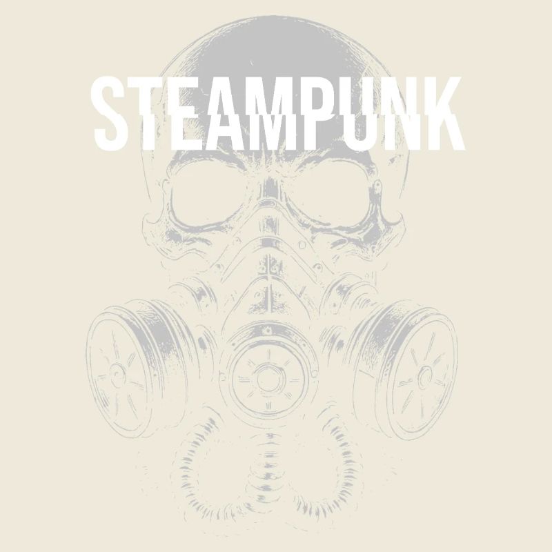 Steampunk-Gasmaskenschädel