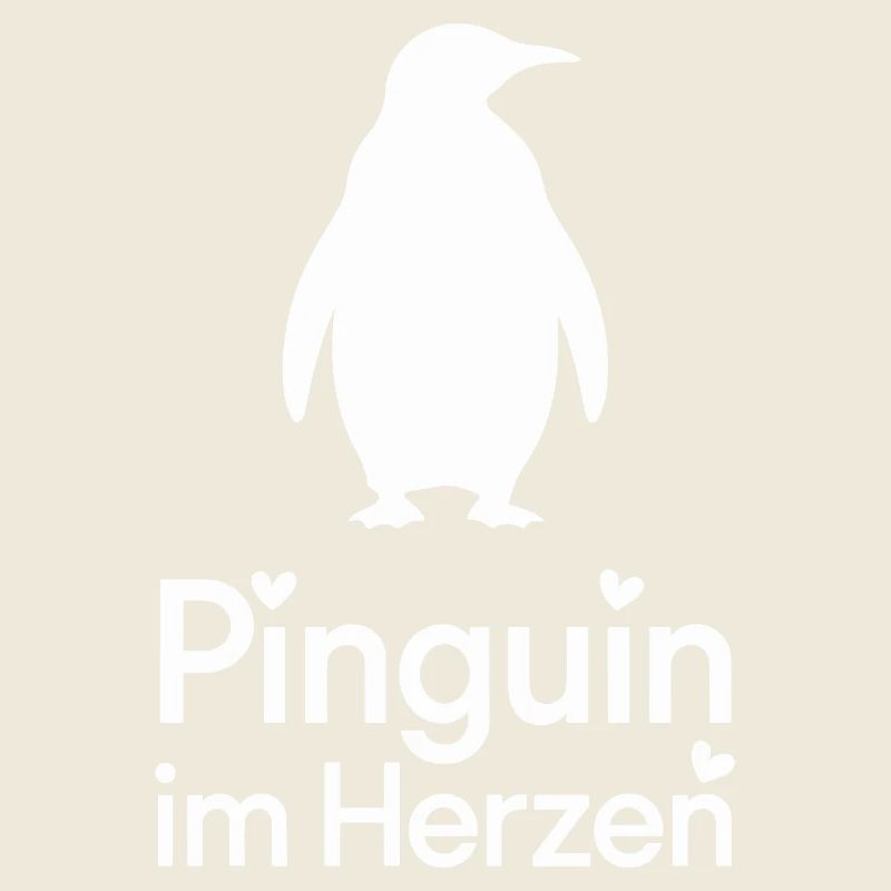 Pingouin dans le cœur Pingouin mignon disant pour
