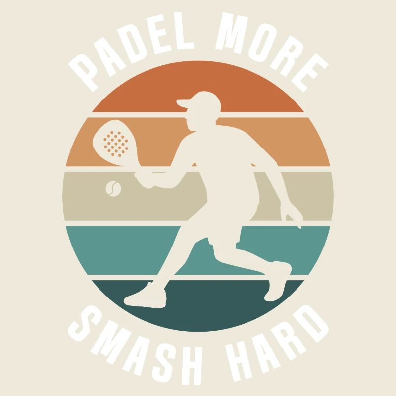 Padel Plus Smash Hard Retro Design