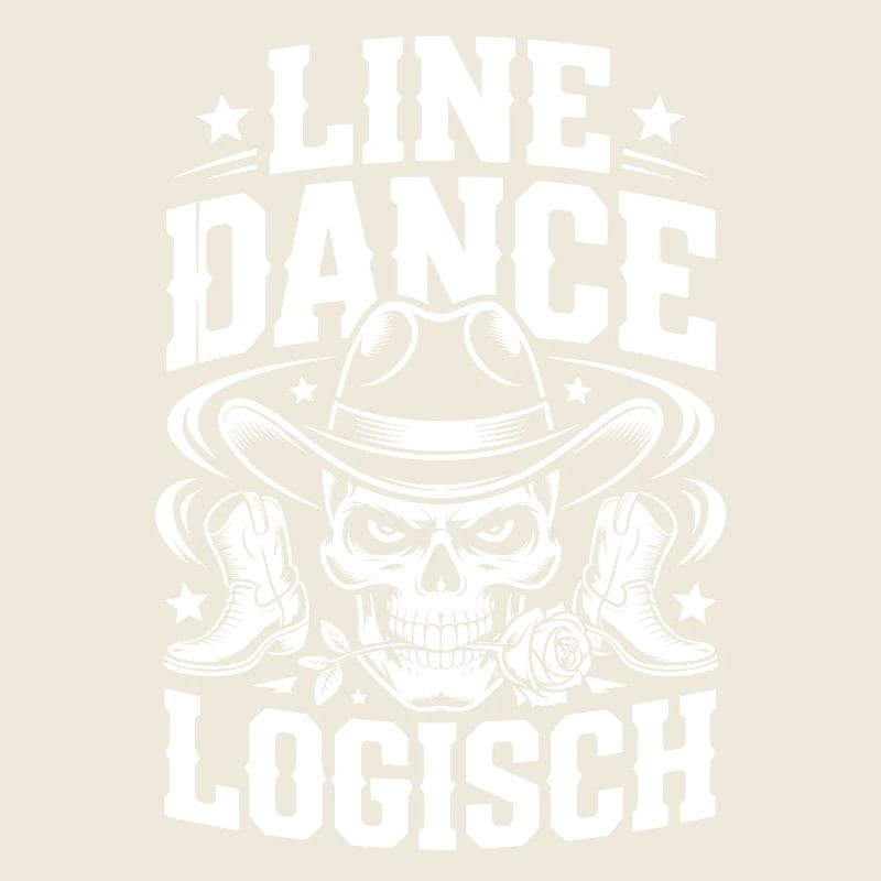 Line Dance Skull Cowboy