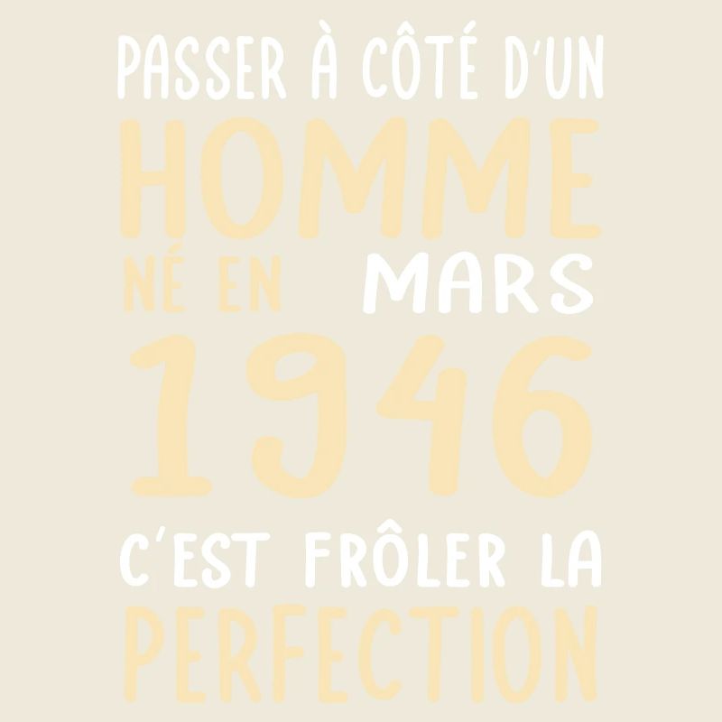 Anniversaire 80 ans - Né en Mars 1946