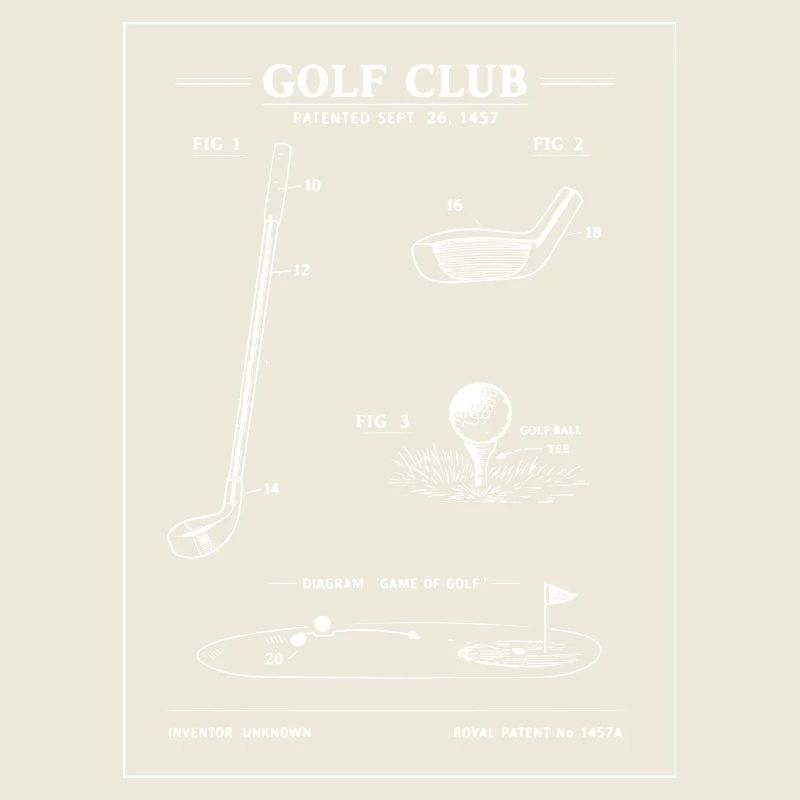 Plan de plan du club de golf